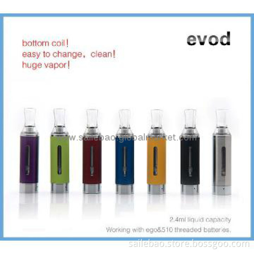 2013 colorful atomizer rebuildable bottom coil evod e-cigarette kit